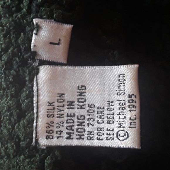 Vintage Michael Simon 1995 raw silk sweater made in Hong Kong - Picture 5 of 5